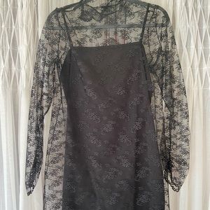 Laundry by Shelli Segal vintage 90's black dress